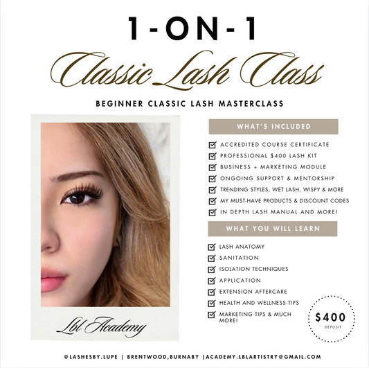 Classic Lash Masterclass - In person course